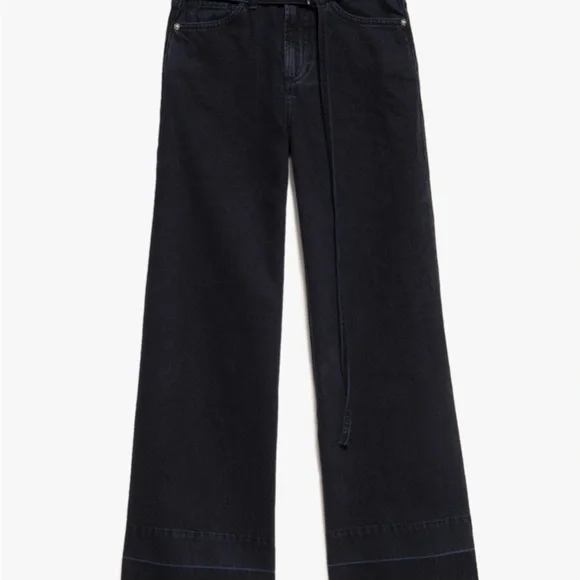 FRAME Pixie High Rise Baggy Pant Released Hem - Picture 5 of 6